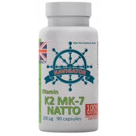   Supliment Alimentar Navigator Vitamina K2 MK-7 200 mcg VEGE, 90 capsule - Oase și dinți sănătoși