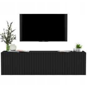  Dulap TV suspendat Glamour Black MAT comodă 150cm