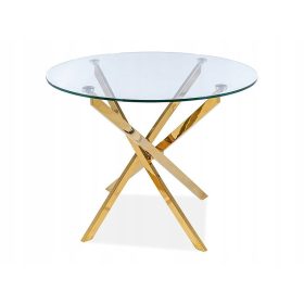  Masa rotunda Signal GLAMOUR 90 x 90 x 75cm auriu
