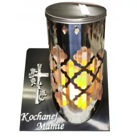   Lampion Decorativ Mare cu Dedicatie pentru Mama - Design Elegant cu Roză