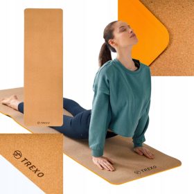  Covoraș de yoga TREXO Cork TPE 6 mm