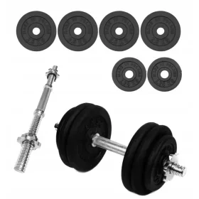  Haltere reglabile din fontă SportForFun 1x 15 kg