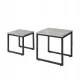 Masuta de cafea dreptunghiulara SoBuy FBT42 50 x 50 x 50 cm nuante de gri