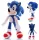  Jucărie de pluș mascota Sonic mare până la 40 cm XXL