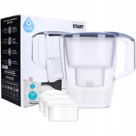    Dafi Start Unimax ulcior cu filtru 4 l argintiu/gri + 3× Filtru pentru ulcior Dafi Standard Unimax 1 buc.