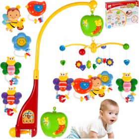  Pătuț mobil cu albine și fluturi Malplay 107261