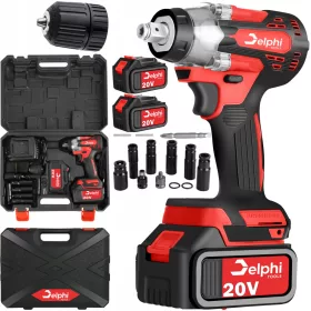    Cheie de impact fără fir pentru ROȚI 20V 1/2'' 2xAKU