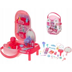  Masuta de toaleta, geanta cosmetica + accesorii, 37 bucati.