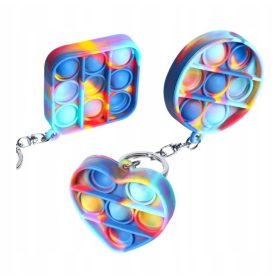  Set de 3 brelocuri antistres Varmacon Push Bubble Pop It