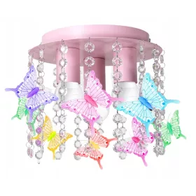  Plafoniera Fabryka Lamp E27, roz și violet