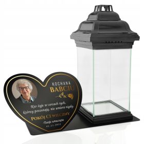    UN GRAMENT cu BAZĂ + DEDICAȚIE pentru mormântul BUNICULUI BUNICII