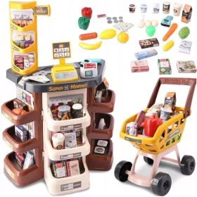    Articol Magazin, supermarket, casa de marcat, cumparaturi, cantar