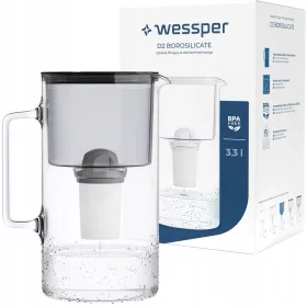    Urcior cu filtru Wessper AquaClassic Crystalline 2,5 l, negru