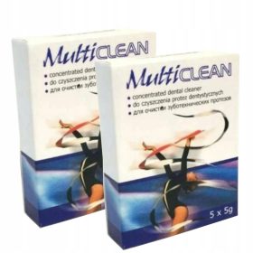    MULTICLEAN ROKO pulbere pentru curățarea protezei dentare 5x5g