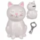  Pușculiță Ceramică Pisica 15 Cm Pisicuță Veselă
