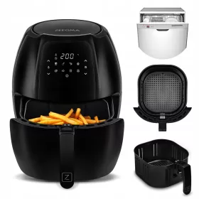    Friteuză fără grăsimi ZEEGMA ZE-KNAPPER GRAND BLACK 1800 W 7,7 l
