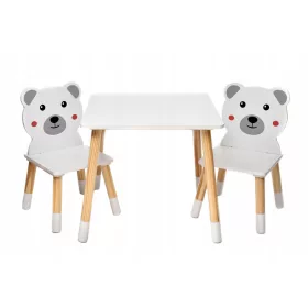  MASA ALBA, TEAR TEDDY TEDDY TEDDY TEAR, 2 SCAUNE