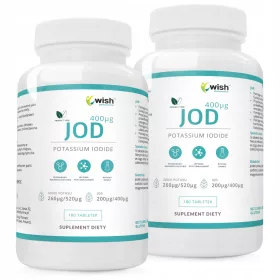   Iodură de Potasiu 400µg pentru Funcționarea Optima a Tiroidei, 360 Tablete - WISH Pharmaceutical