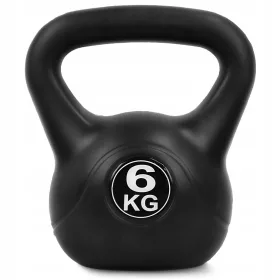  Kettlebell 4FIZJO 6 kg negru