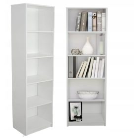  Bibliotecă Sara bibliotecă 50 cm x 182 cm x 30 cm alb