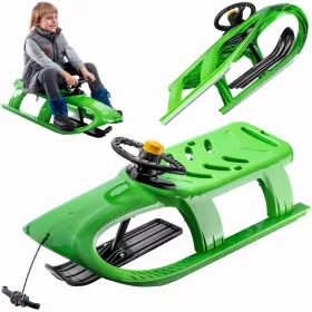    Sania de schi din plastic KADAX, tobogan de coborâre, sania de schi