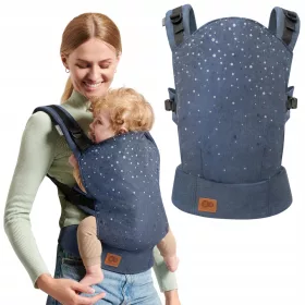    Suport de voiaj Kinderkraft Nino Confetti Denim, bleumarin, până la 20 kg