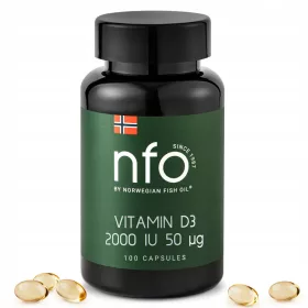   Vitamina D3 NFO 2000 - Capsule cu Formula Intensificată pentru Imunitate și Oase Sănătoase