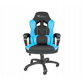    Scaun gaming Genesis Nitro 330, piele ecologica neagra si albastra