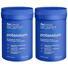  Supliment Alimentar ForMeds Bicaps Potassium - Citrat de Potasiu 360 mg, 120 Capsule Vegane