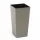  Ghiveci lamela 25 cm x 25 x 46,5 cm plastic nuante de gri si argintiu