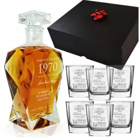  SET WHISKY - CARAFĂ + 6 PAHAE - CADOU