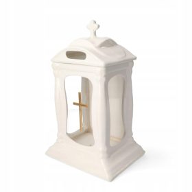  Lumanare capela ceramica alba