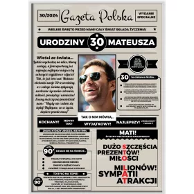  CADOU DE 30 DE ANI ZIAR HAUS ORIGINAL pentru el, om, om