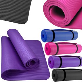  Covoraș de exerciții SportForFun 180 cm x 60 cm negru