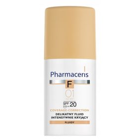   Pharmaceris F Fluid Corector pentru Ten Sensibil, Ivory 01 SPF20 - 30ml