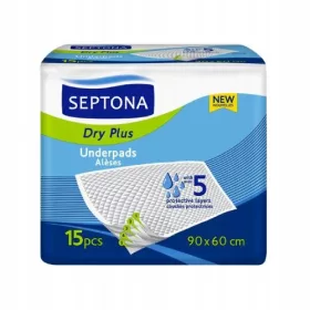  Septona Dry Plus tampoane igienice 90x60 cm 15 buc.
