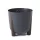  Ghiveci lamela 34 cm x 34 x 32 cm diametru 34 cm plastic nuante de gri si argintiu