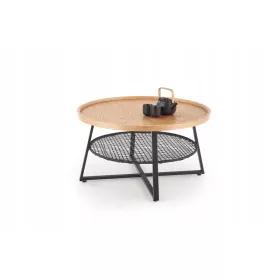    Masuta de cafea Halmar Florence, rotunda, 80 x 80 x 45 cm, stejar natural
