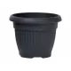  Ghiveci Prosperplast 55 cm x 55 x 43 cm diametru 55 cm plastic negru, nuante de gri si argintiu