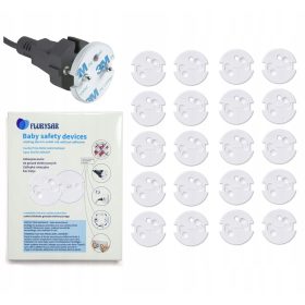  Protectoare de priza Flurysar, 10 bucati, albe