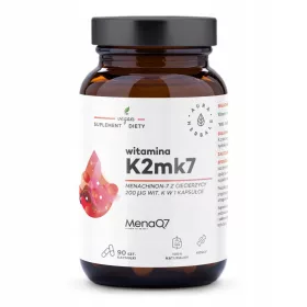   Vitamina K2MK7 MenaQ7® 200 µg, capsule vegetale Aura Herbals, 90 bucăți