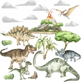  AUTOCOLANTE MARI DE PERETE DINOZURI - TIRANOZAUR