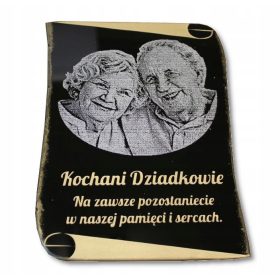  Pergament cu fotografie și dedicație 18x24cm