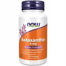   Astaxantină 4 mg Naturală, 90 Capsule Gelatinoase - Antioxidant Puternic