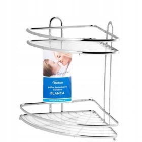  Raft de colt baie Galicja Blanca 0697 33x25x25 cm crom