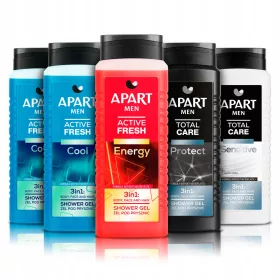    Set de amestecuri 3 în 1 gel de duș pentru bărbați Apart 5x500