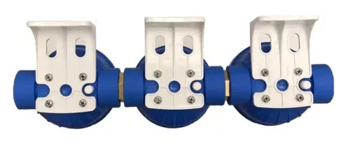Ansamblu de filtru UST-M 3/4″ cu trei inserții de 10″ și supape