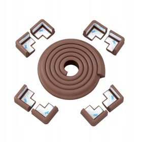  Set protectie colt Flurysar 6 m negru 9 buc.