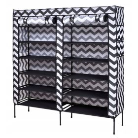  Dulap de pantofi Gockowiak 110 x 120 x 30 cm negru