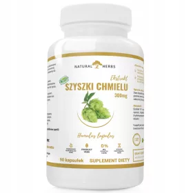   Capsule cu Extract de Conuri de Hamei 300mg - NATURAL HERBS® - Somn Linistit si Relaxare